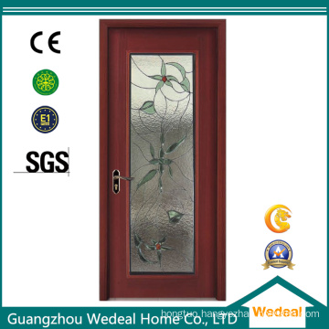 Customize Solid Wooden Interior Patio Door with Glasses